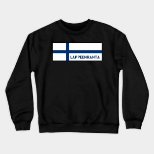 Lappeenranta City in Finnish Flag Crewneck Sweatshirt
